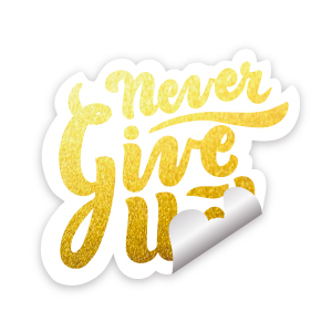 冷燙珠光/合成貼紙(霧膜+彩色印刷+無白墨)